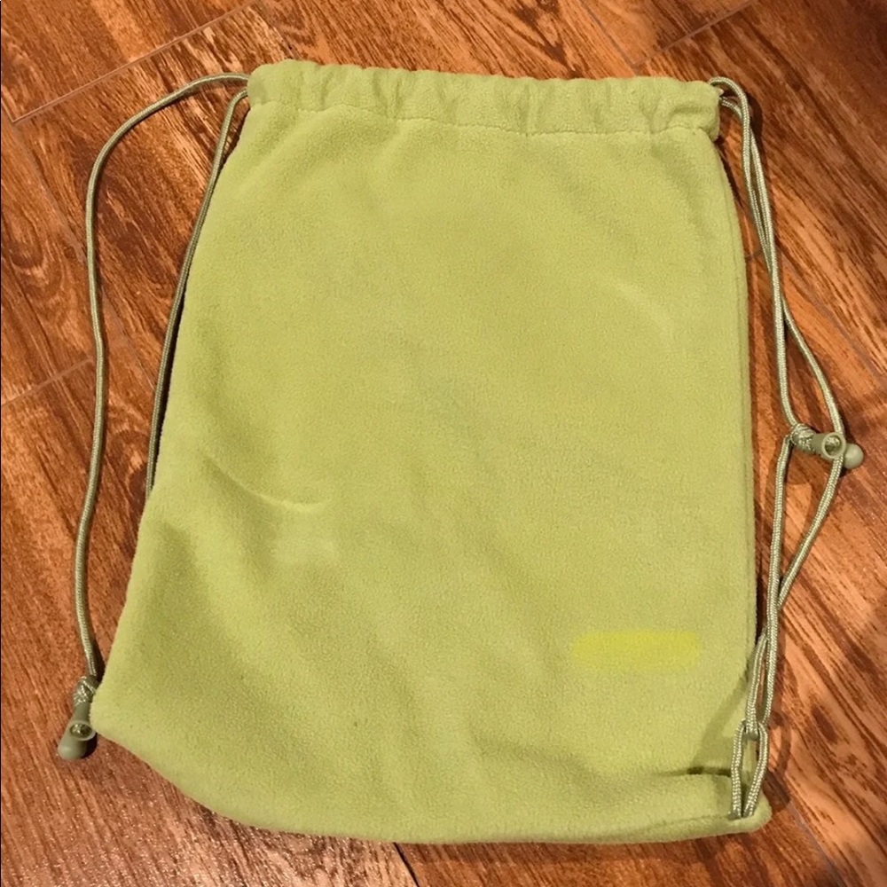 Lexi Drawstring Backpack Green Tote Bag - Picture 5 of 11
